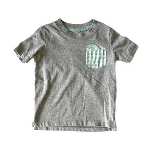CARTER’S Grey Whale Pocket Toddler T-Shirt Size 18 Months